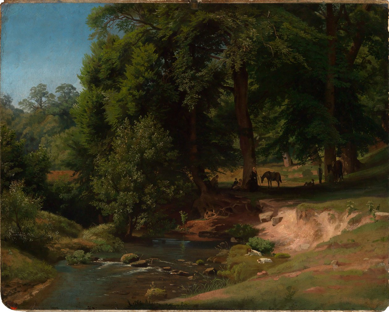 Ved Alb I (med hvilende ryttere) av Johann Wilhelm Schirmer