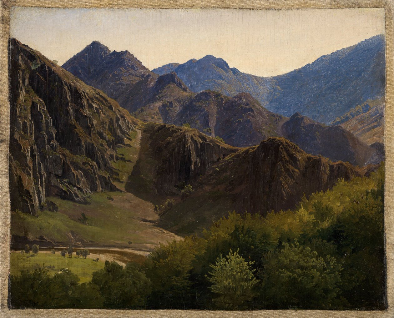 Fjellkjeder ved Altenahr av Johann Wilhelm Schirmer