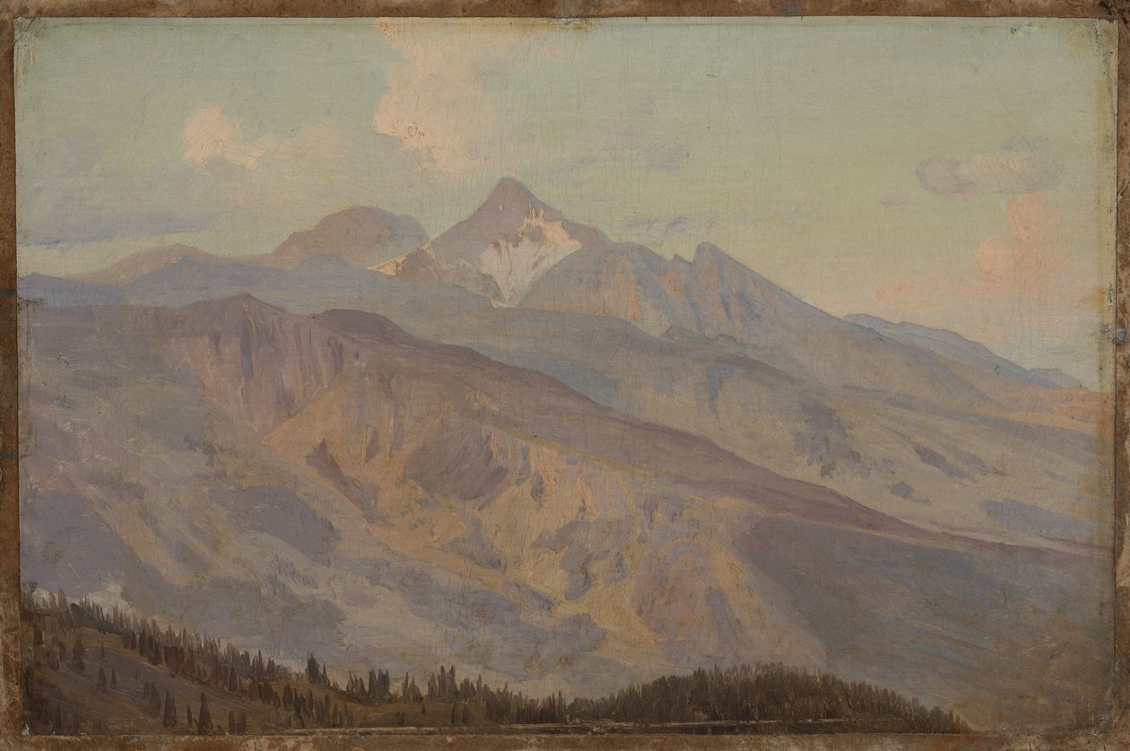 Utsikt over fjell av Johann Wilhelm Schirmer