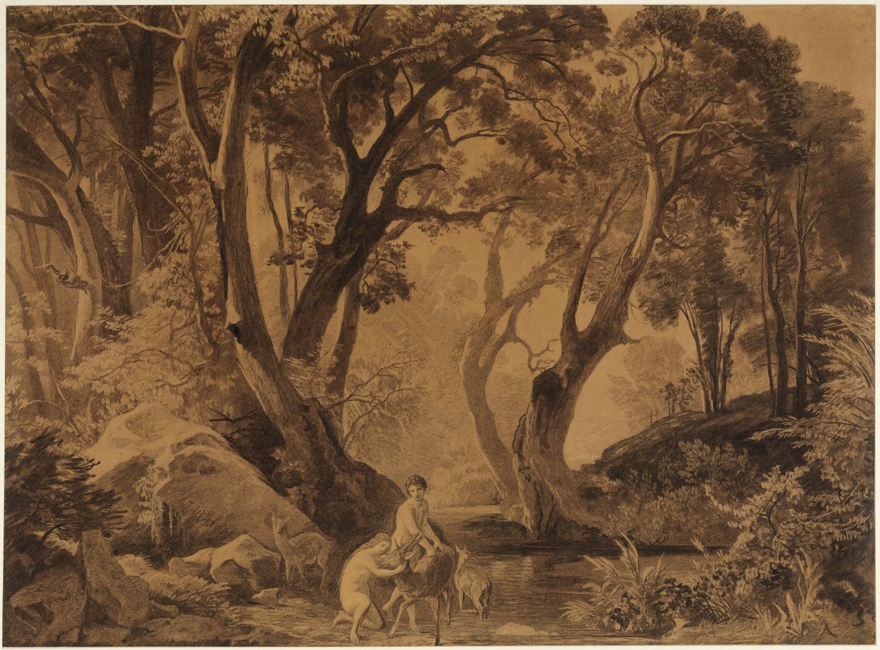 Det indre av en urskog (I Paradis II) av Johann Wilhelm Schirmer