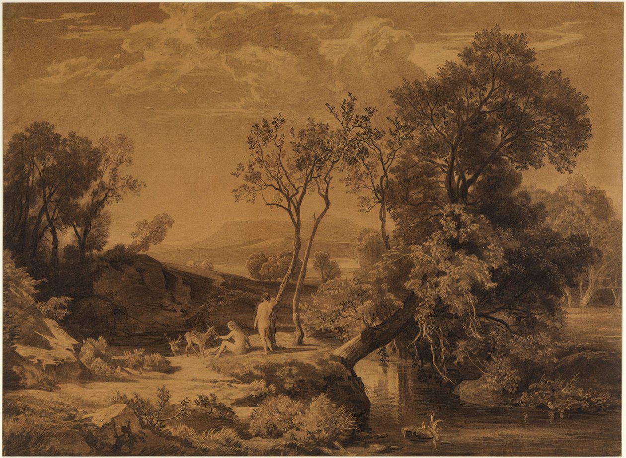 Paradiset som en vårmorgen (I paradiset I) av Johann Wilhelm Schirmer