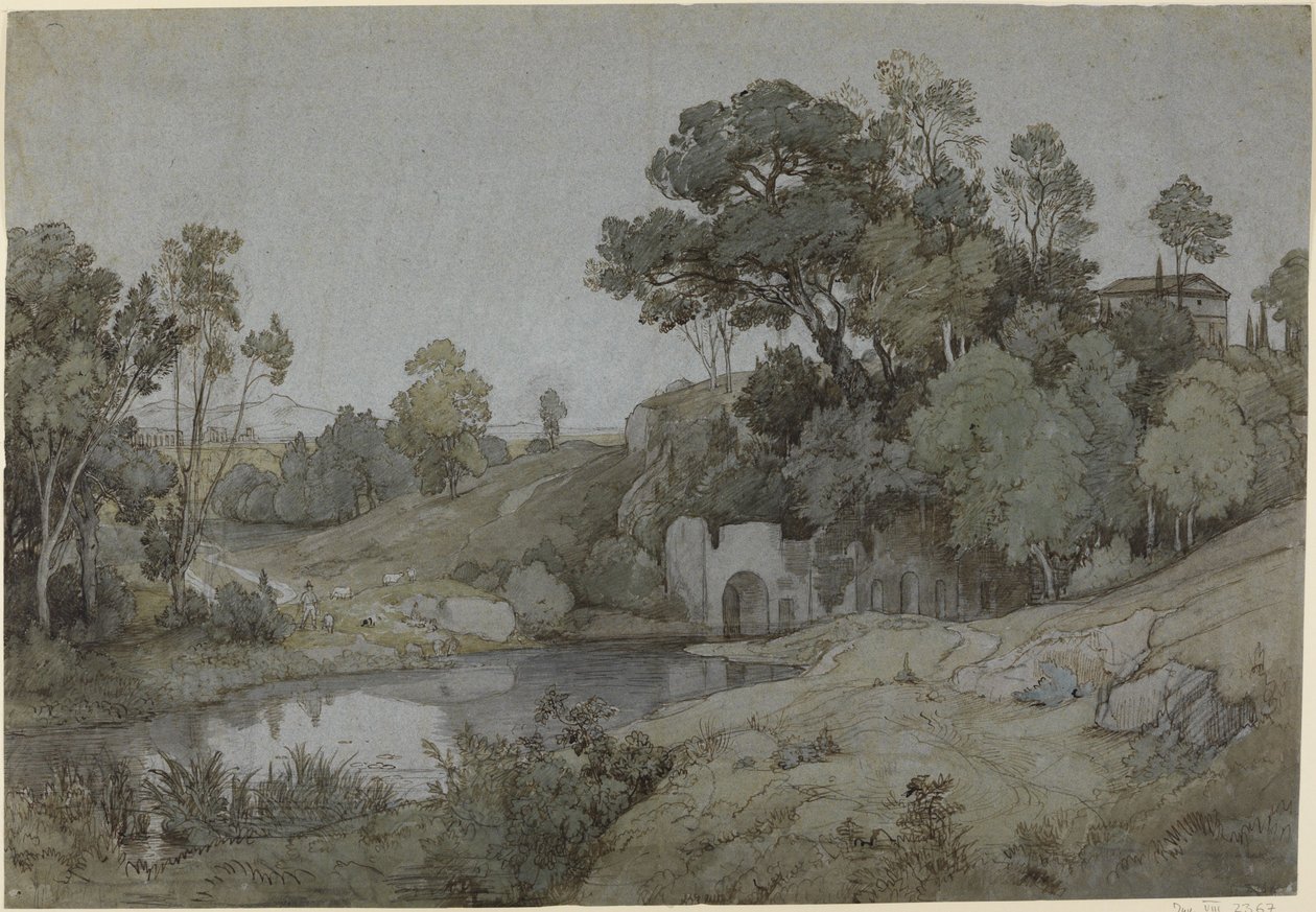 Egerias grotte av Johann Wilhelm Schirmer