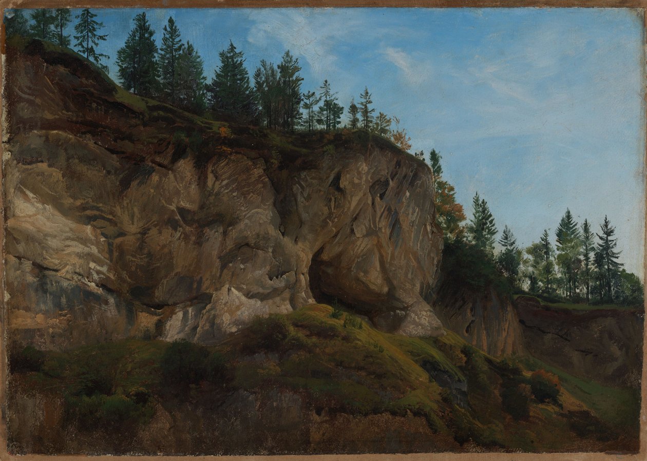 Fjellskråning i Sveits av Johann Wilhelm Schirmer