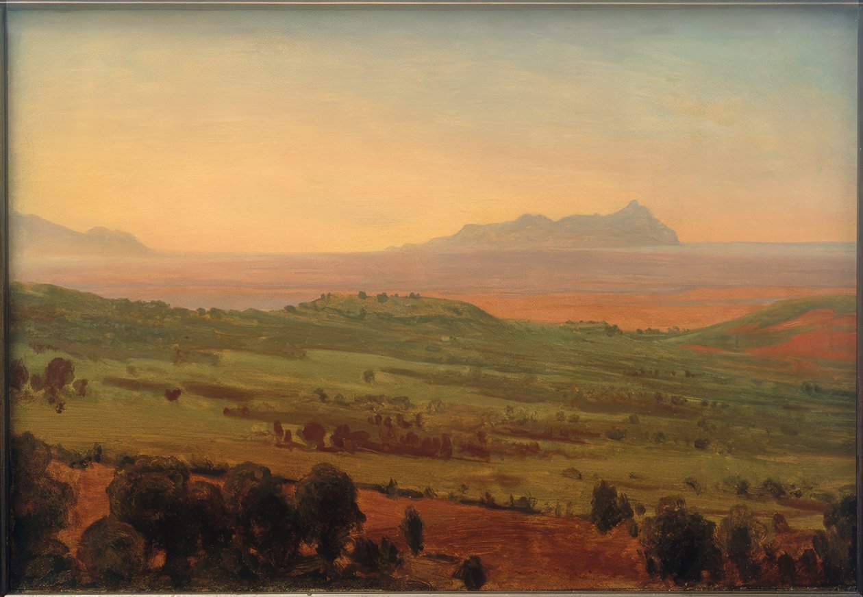 italiensk landskap av Johann Wilhelm Schirmer