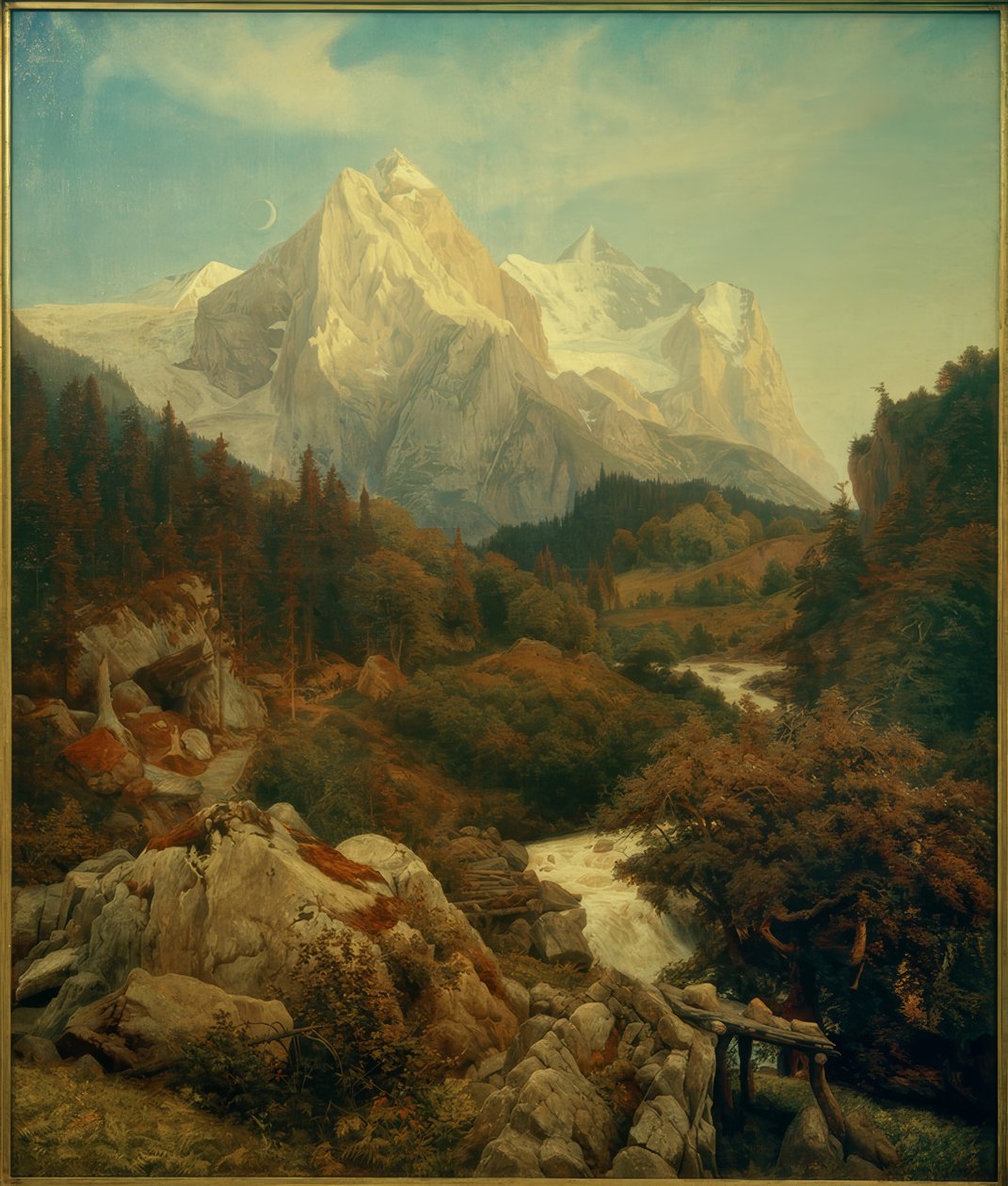Johann Wilhelm Schirmer, Wetterhornet av Johann Wilhelm Schirmer