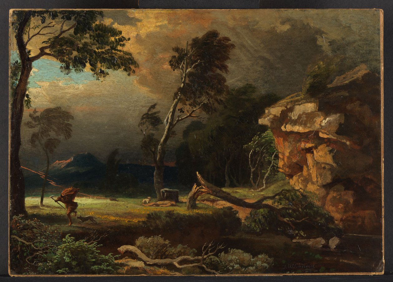 Kains flukt av Johann Wilhelm Schirmer