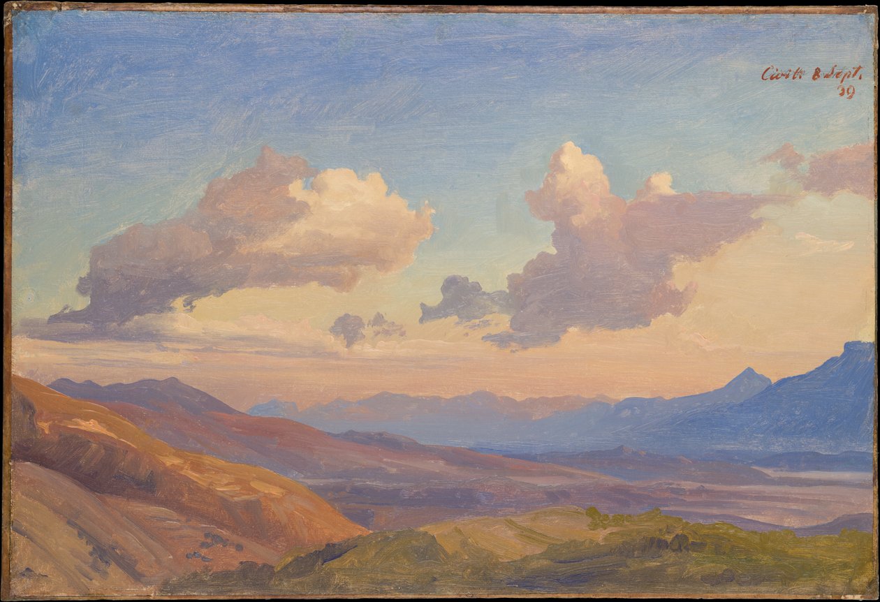 Landskap i Sabinerfjellene av Johann Wilhelm Schirmer