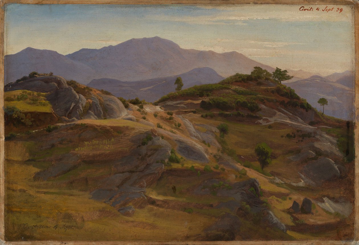 Landskap nær Civitella av Johann Wilhelm Schirmer