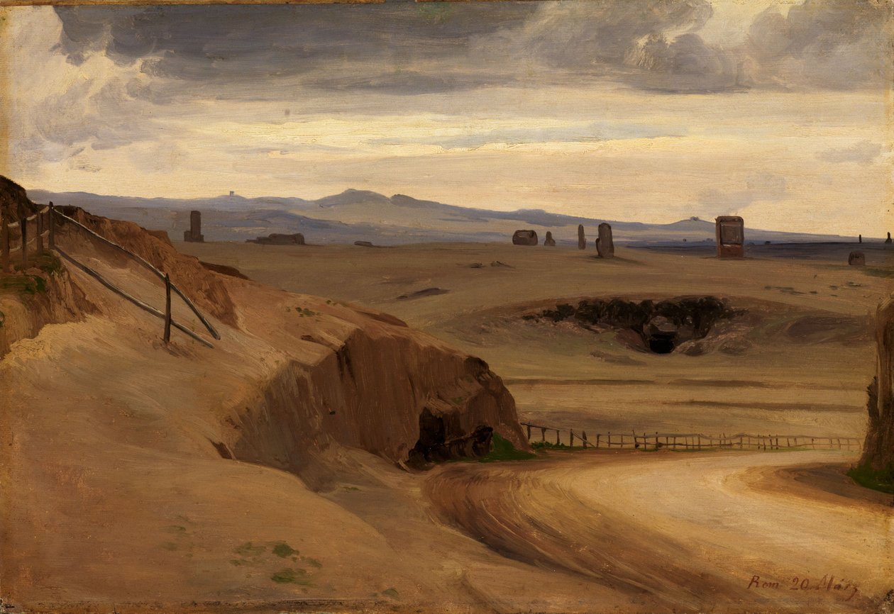 Utsikt over den romerske Campagna av Johann Wilhelm Schirmer
