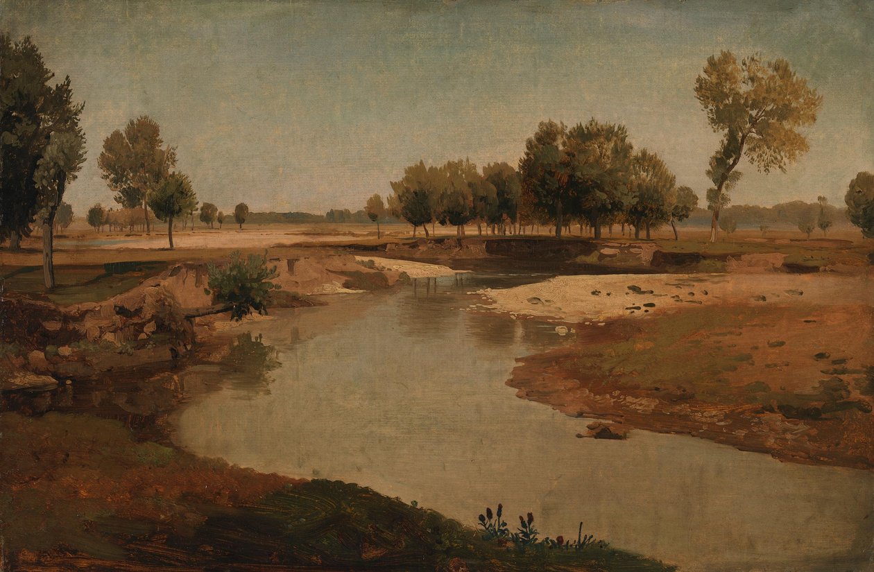 Landskap ved Roer av Johann Wilhelm Schirmer