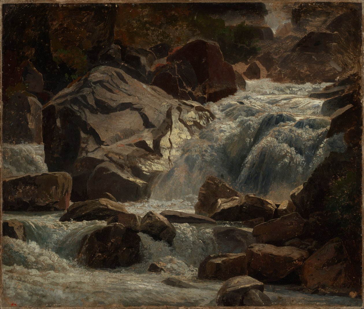 Sveitsisk fjellbekk av Johann Wilhelm Schirmer