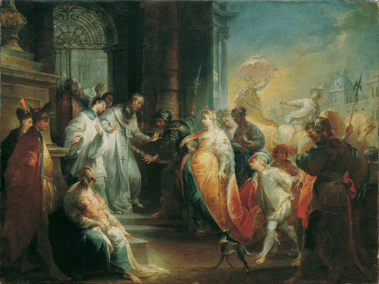 The Rejection of Empress Eudoxia av Saint John Chrysostom av Johann Wolfgang Baumgartner