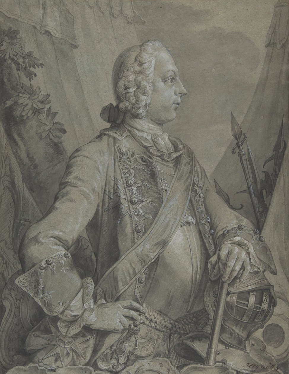 Portrett av keiser Joseph II som militærsjef, tidlig til midten av 1700-tallet. av Johann Wolfgang Baumgartner