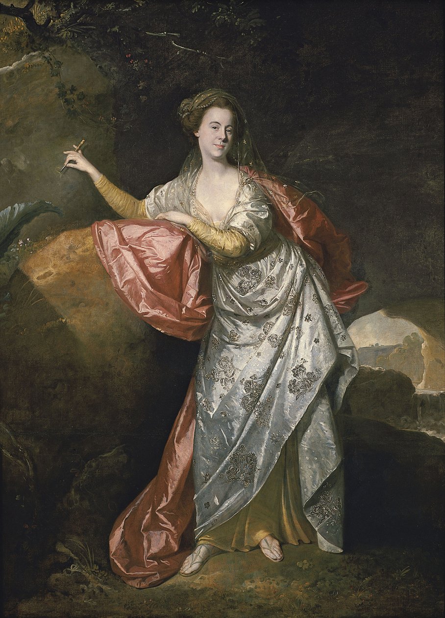 Ann Cargill trenger Brown som Miranda i The Tempest av Shakespeare. London, Covent Garden Theatre av Johann Zoffani