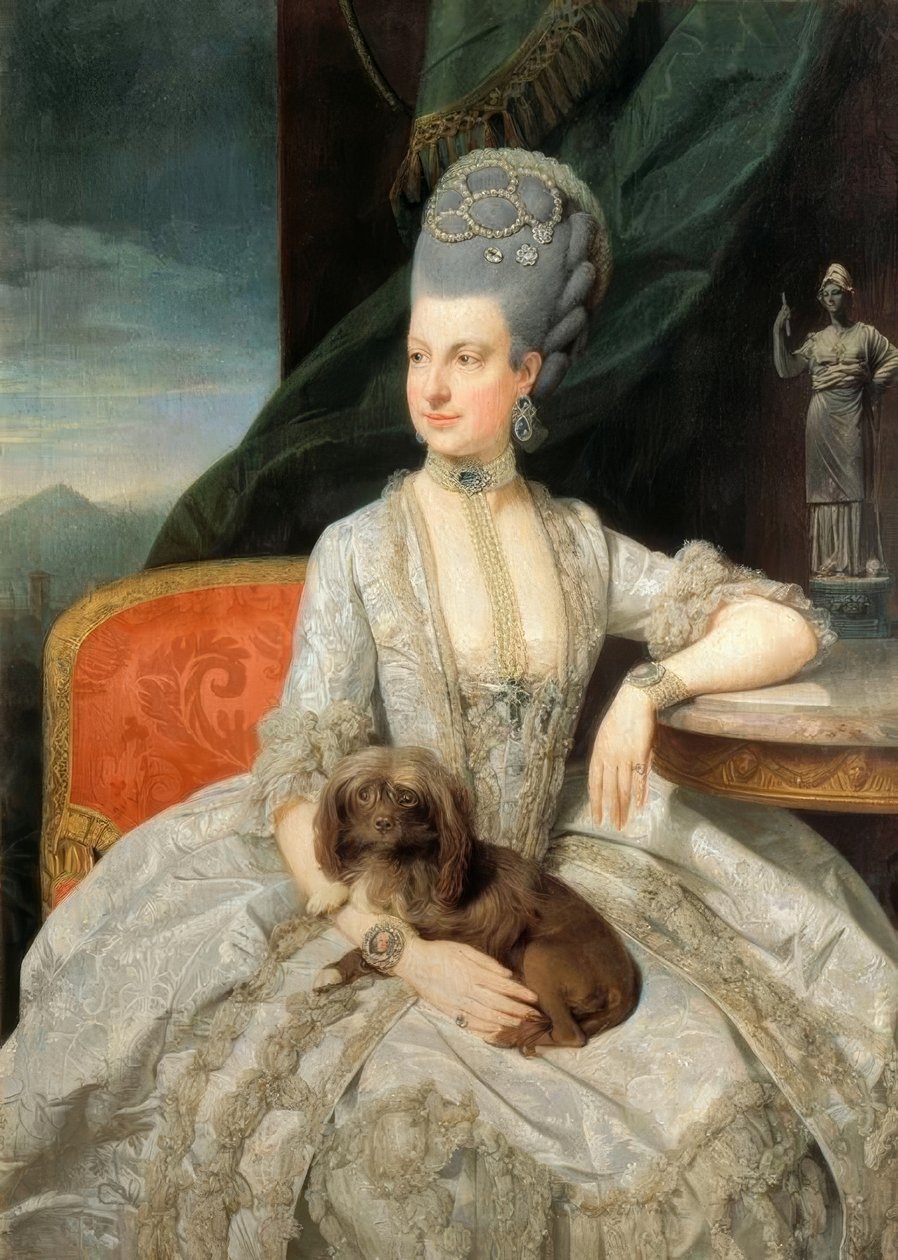 Marie Christine fra. Østerrike / Zoffany av Johan Joseph Zoffany