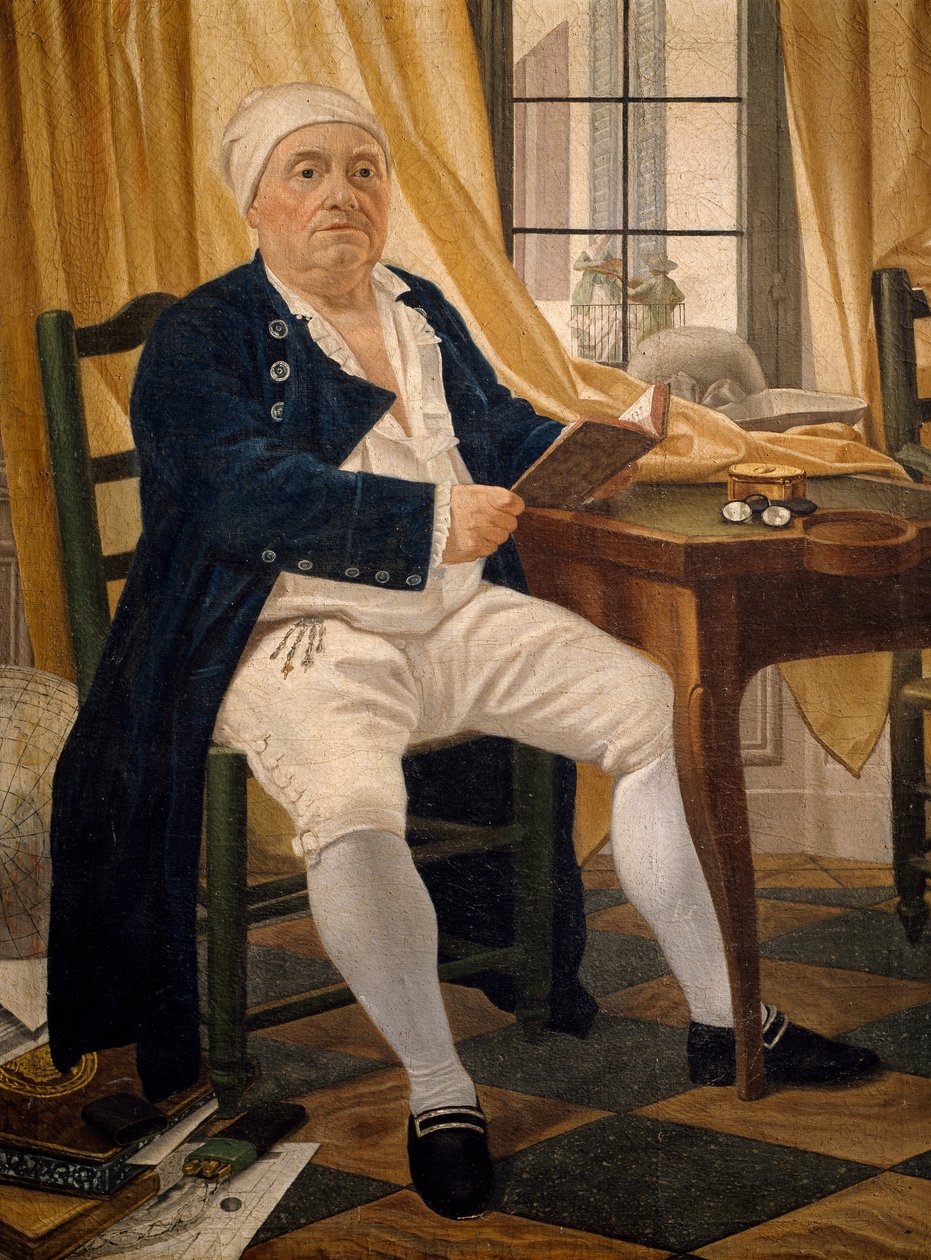 Portrett av Ennemond Alexandre Petitot, av Johann Zoffany (1733-1813) av Johann Zoffany