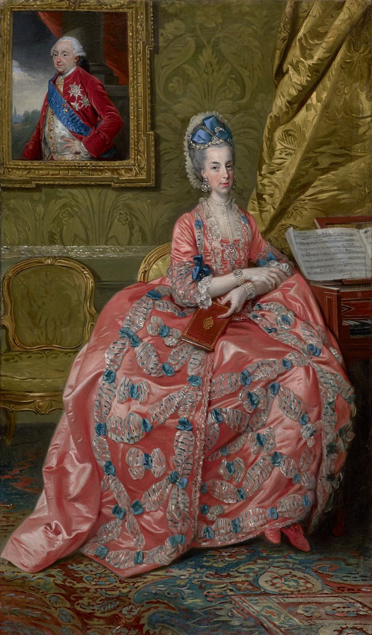 Portrett av erkehertuginne Maria Amalia av Østerrike, hertuginne av Parma, ca. 1778 av Johan Joseph Zoffany
