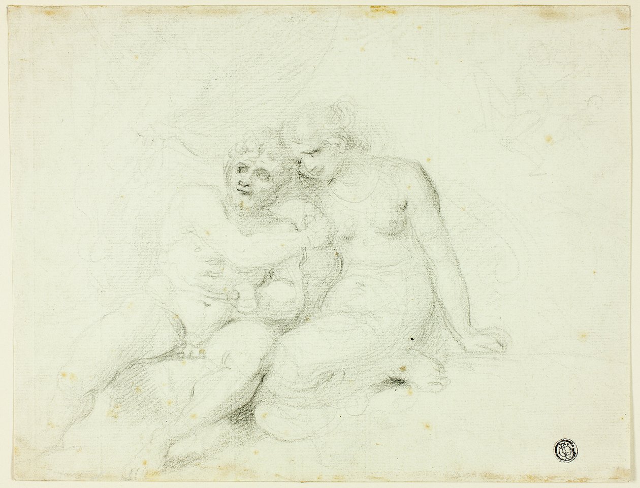 Sittende Hann Nær Kvinne av Johann Zoffany