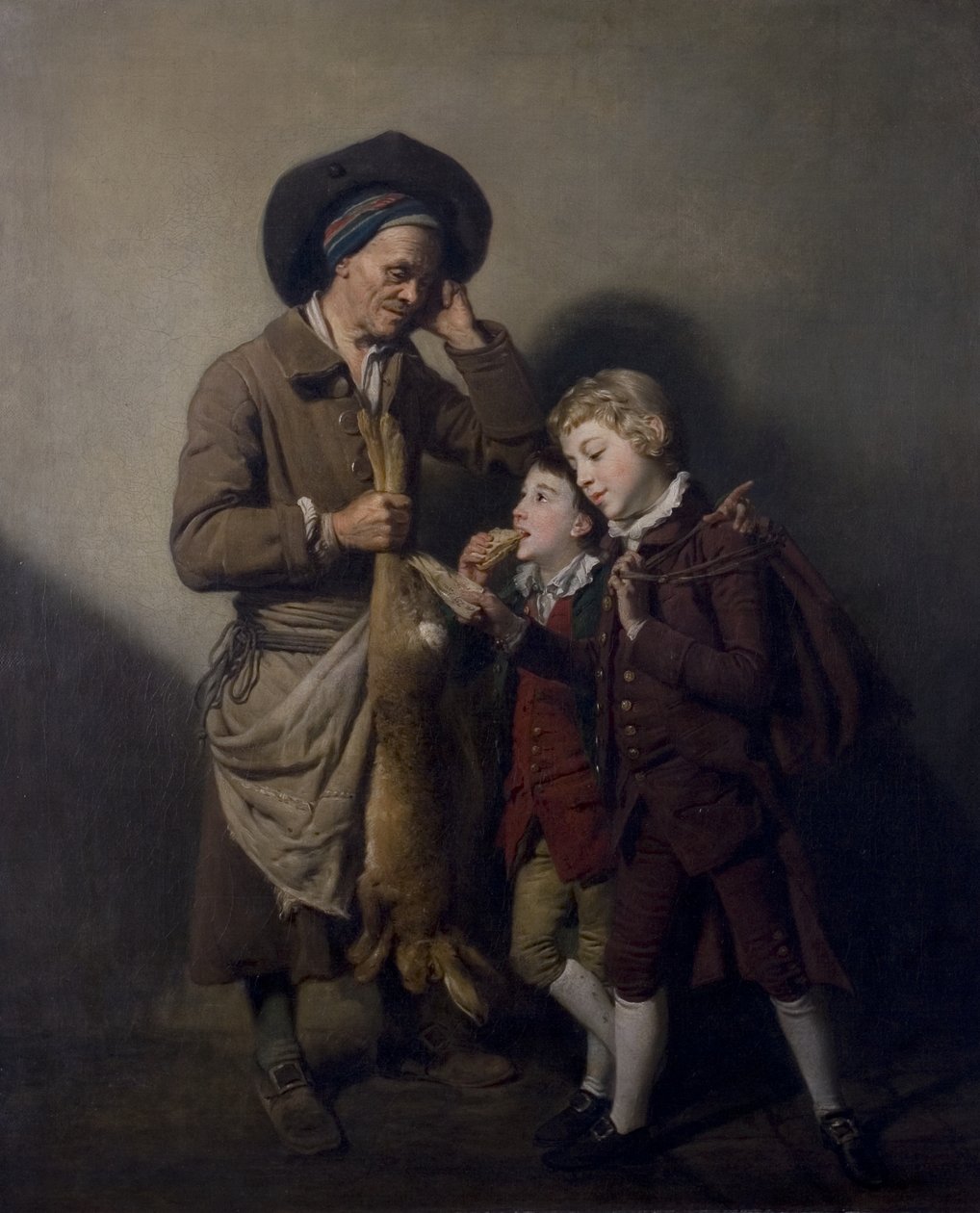 Portneren og haren, ca. 1768 av Johan Joseph Zoffany