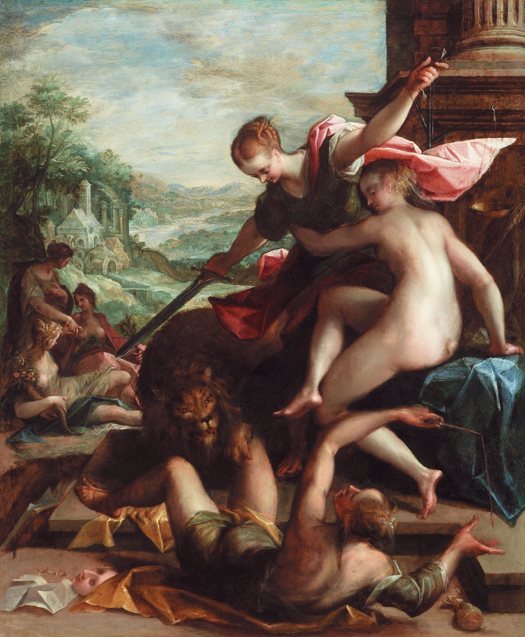 The Triumph of Truth, ca. 1598 (olje på kobber) av Johann or Hans von Aachen