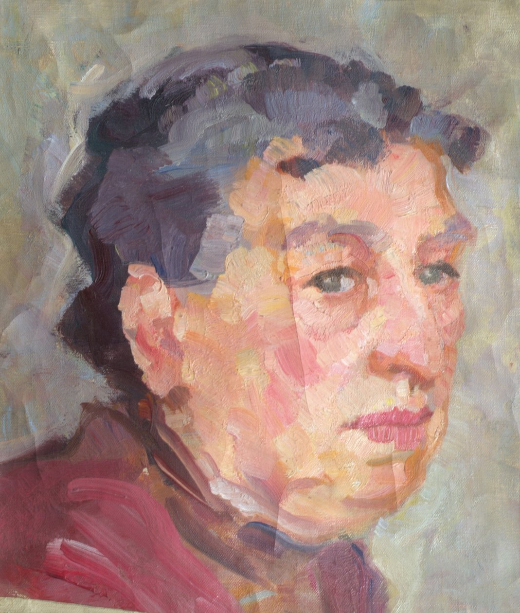 portrett av en dame av Johanna Kampmann Freund
