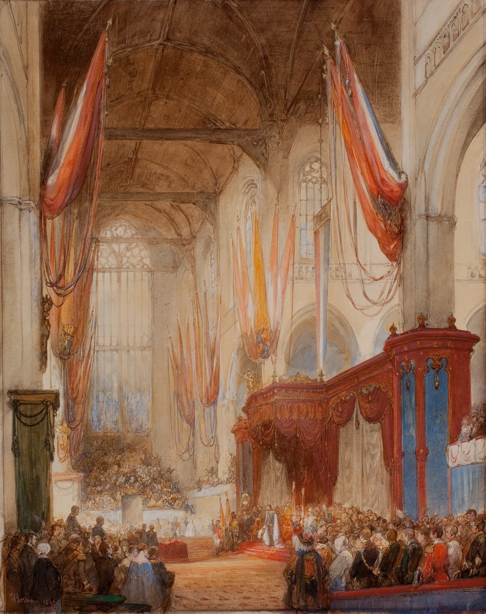 Innsettelse av kong Vilhelm III av Johannes Bosboom