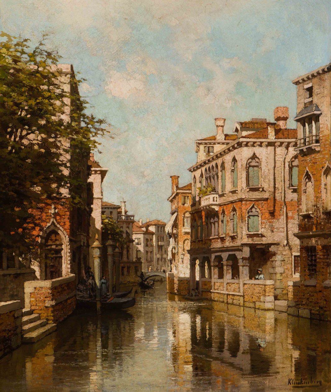 Kanal i Venezia av Johannes Karel Christian Klinkenberg