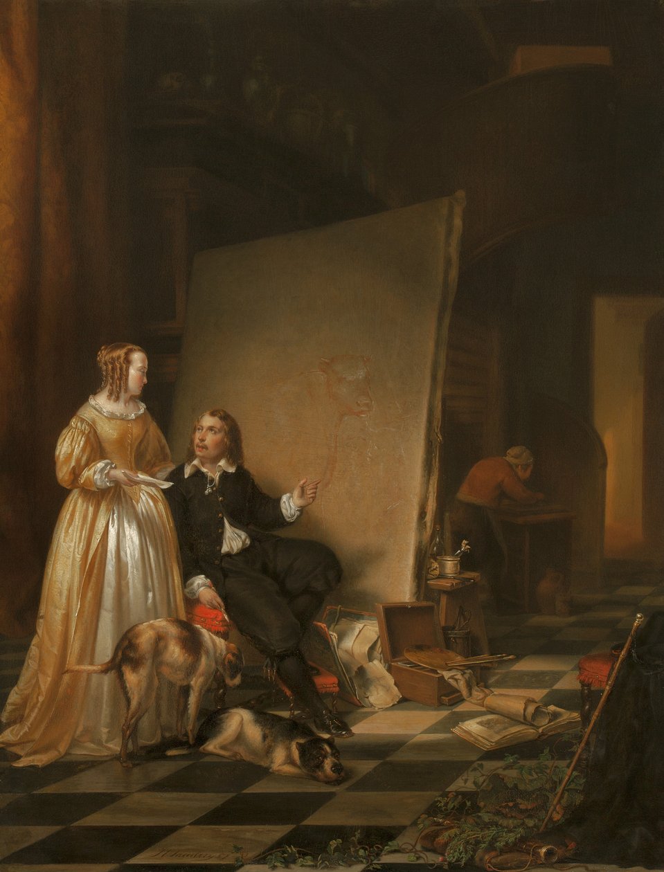 Studioet til Paulus Potter av Johannes Christoffel Vaarberg
