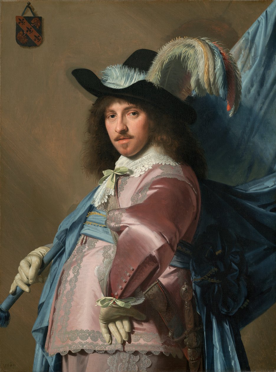 Andries Stilte som standardbærer av Johannes Cornelisz. Verspronck
