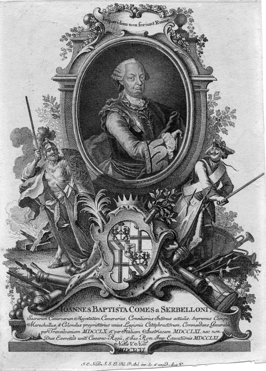 Johann Baptist Serbelloni (1696-1778) av Johannes Esaias Nilson