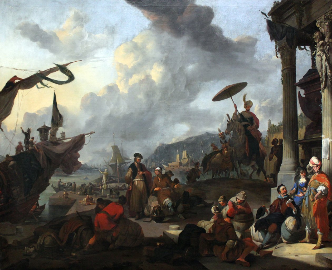 Middelhavshavn av Johannes Lingelbach