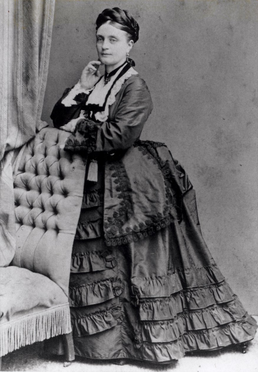Portrett av Clara Schumann (bw-bilde) av Johannes Lodewijk De Lavieter