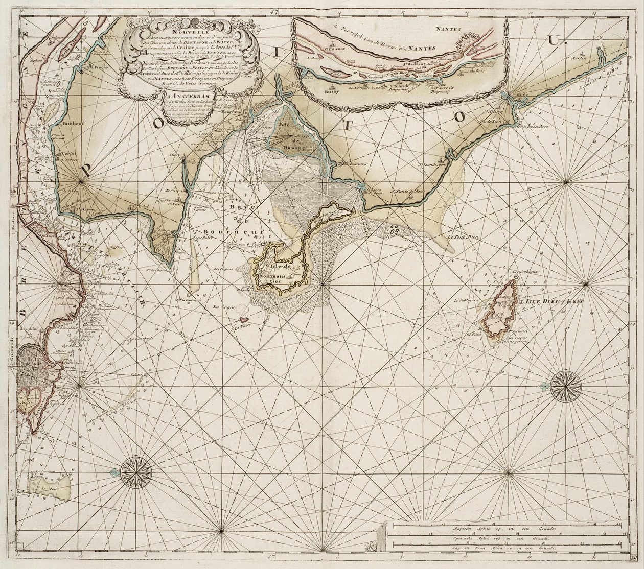 Munningen av Loire av Johannes van Keulen