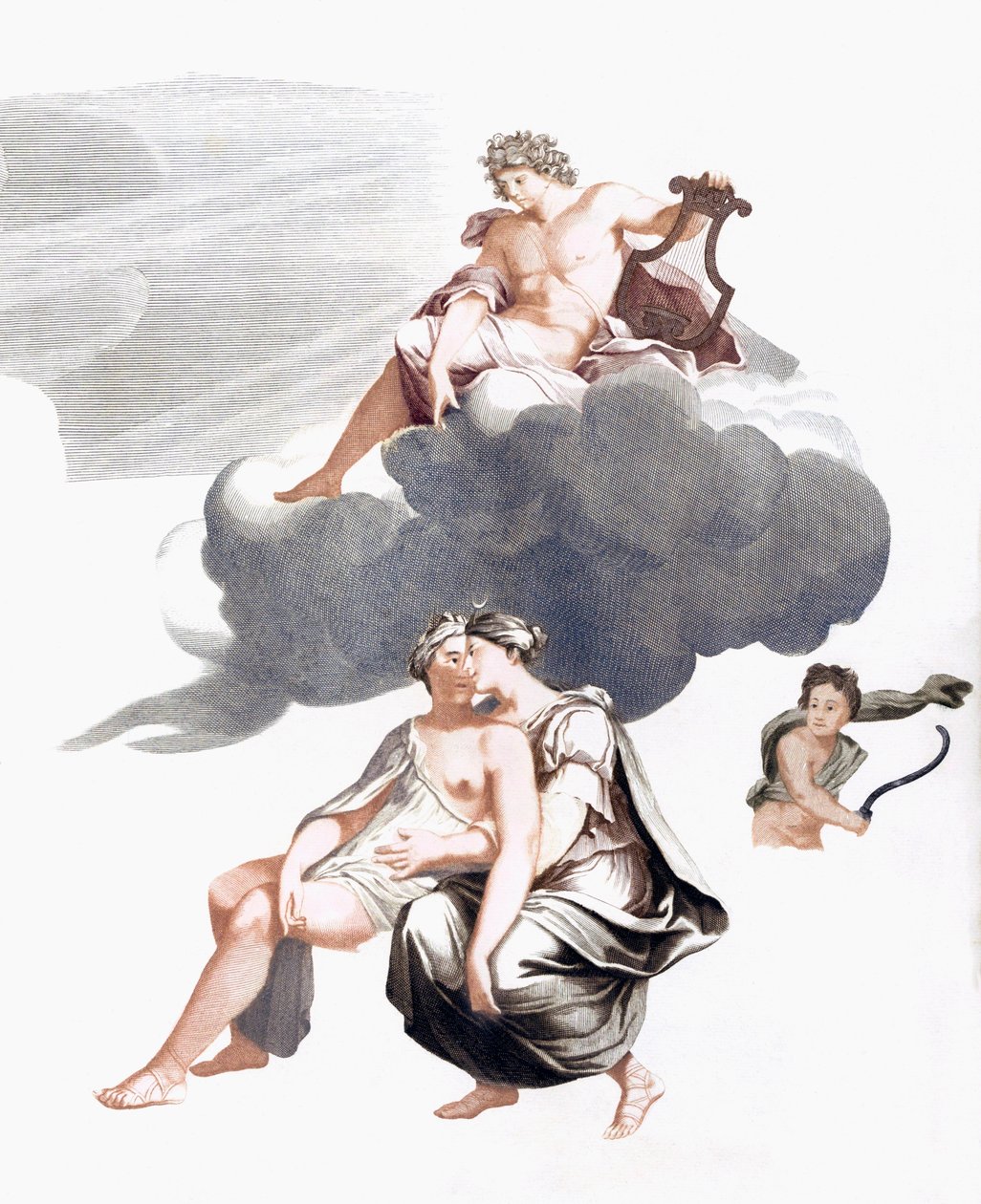 Jupiter og Callisto (trykk) av Johannes (after) Teyler