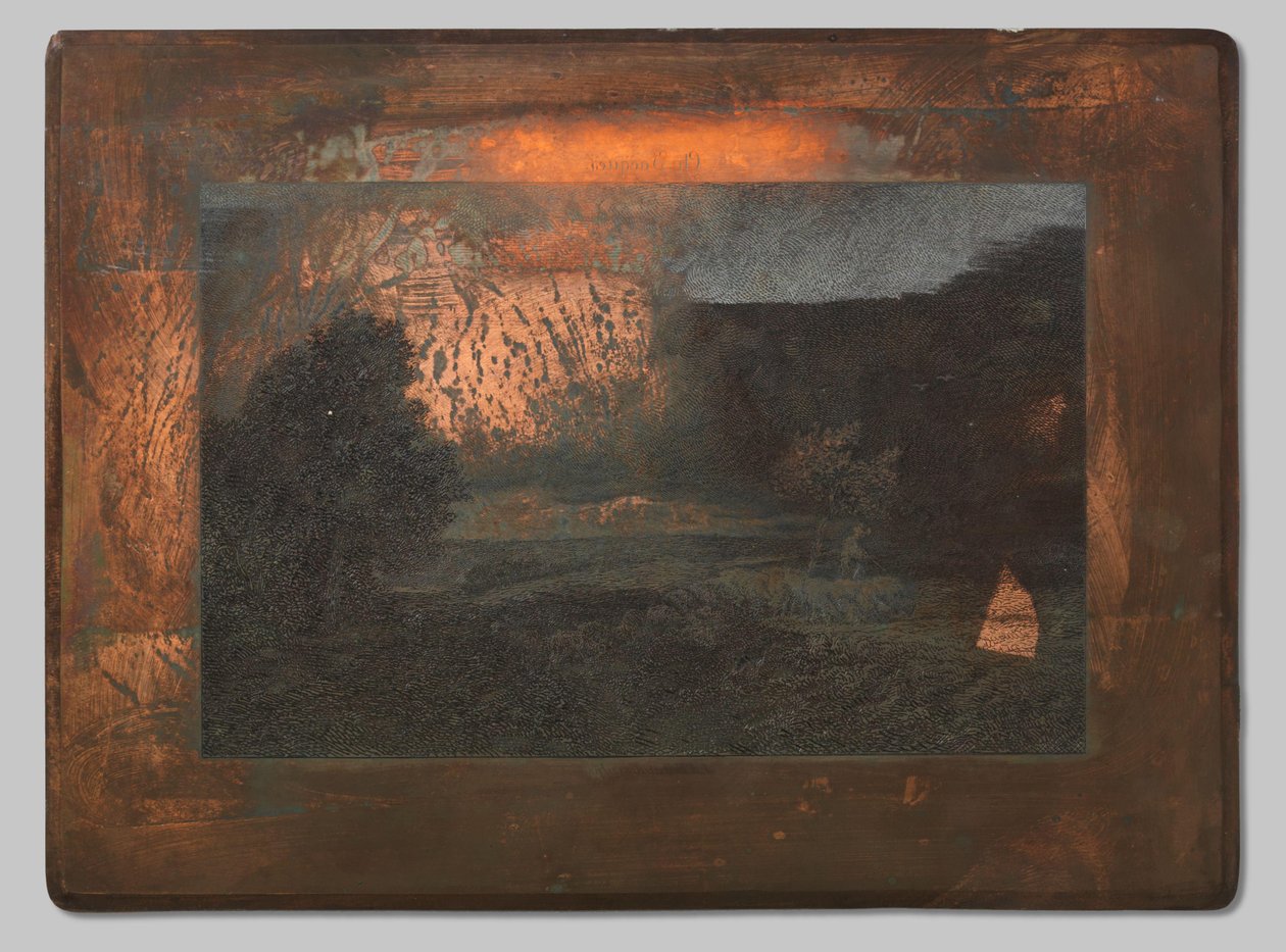 Landskap med saueflokk av Johannes Arnoldus Boland (signed by artist)