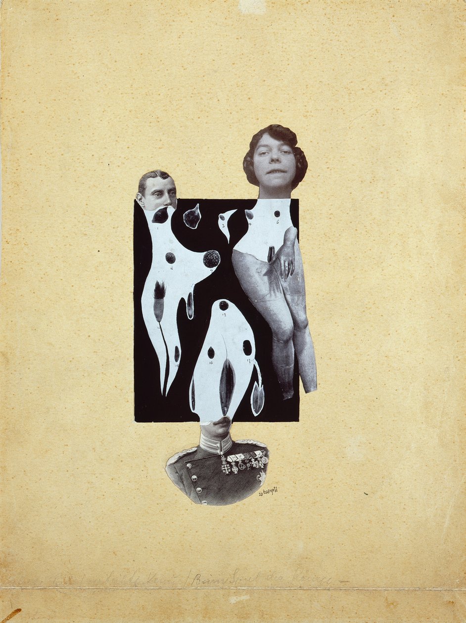 Venus ved Kongenes spill - Johannes Theodor Baargeld (Zentrodada) (1892-1927). Collage av Johannes Baargeld