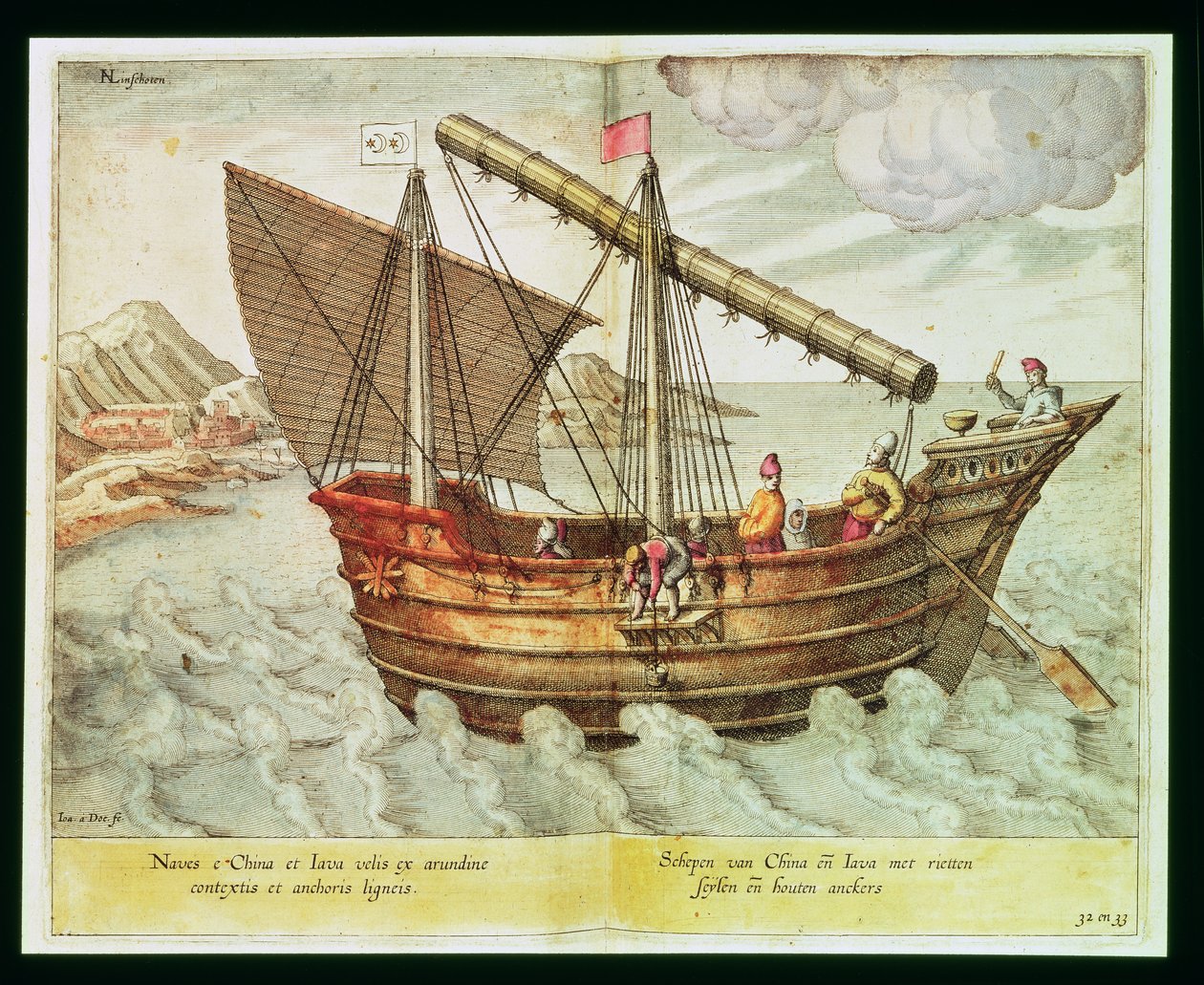 A Chinese Junk, illustrasjon fra 