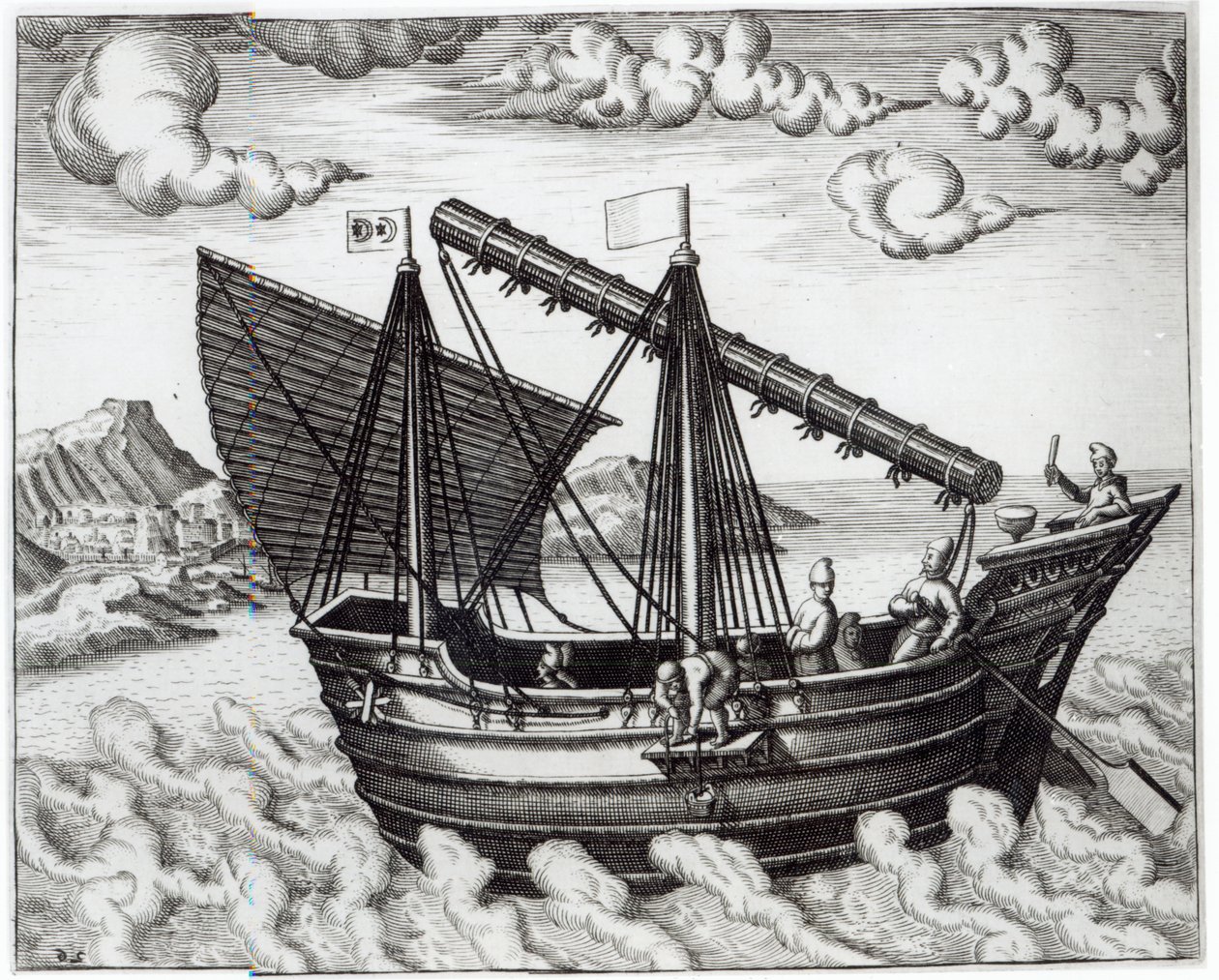 A Chinese Junk, illustrasjon fra 