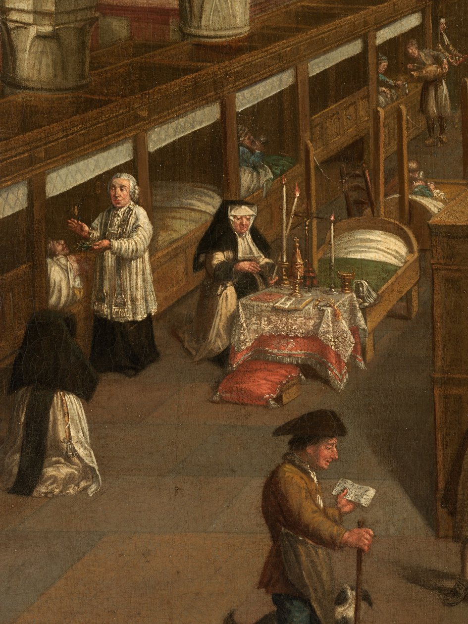 Detalj av avdelingene ved Saint John's Hospital av Johannes Beerblock