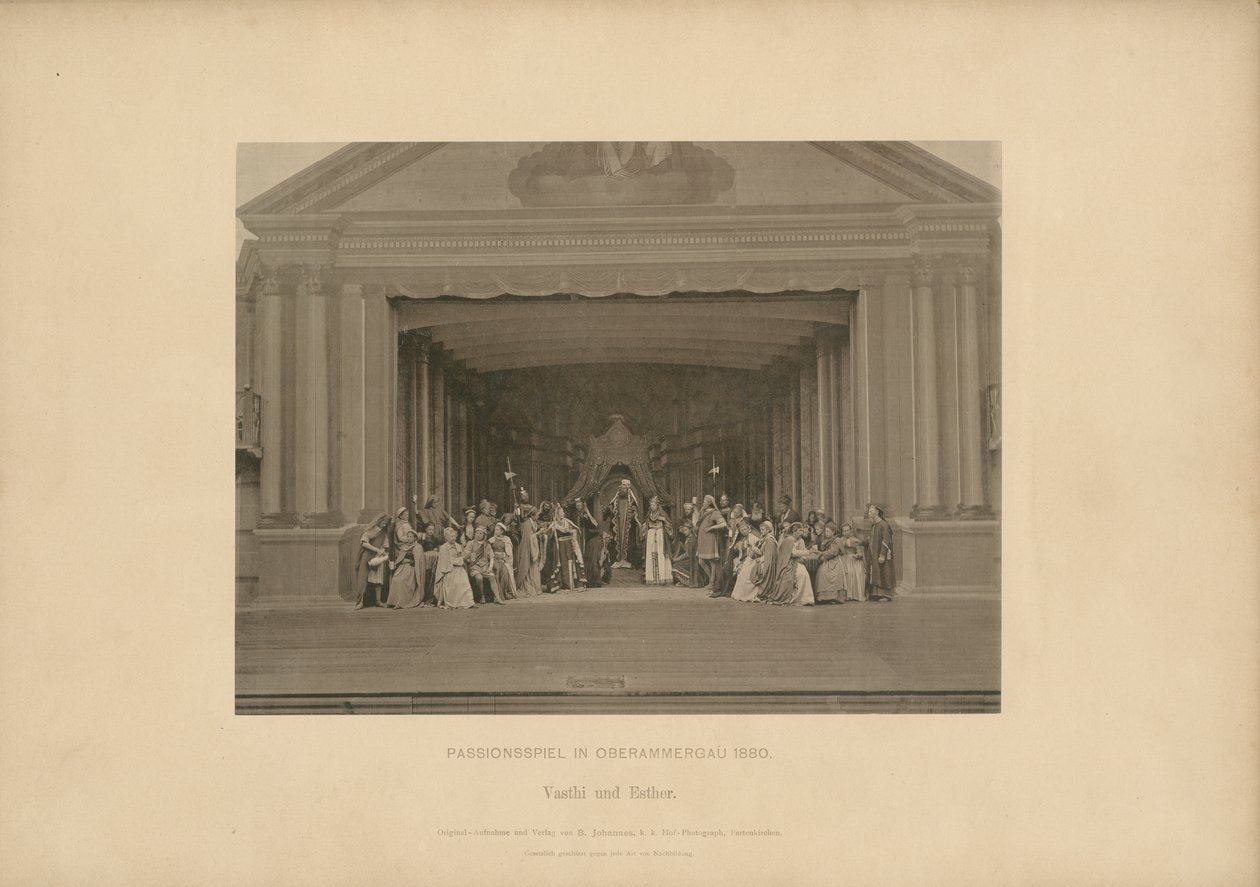 Passion Play of Ober-Ammergau - Vasthi og Esther av Johannes Bernhard