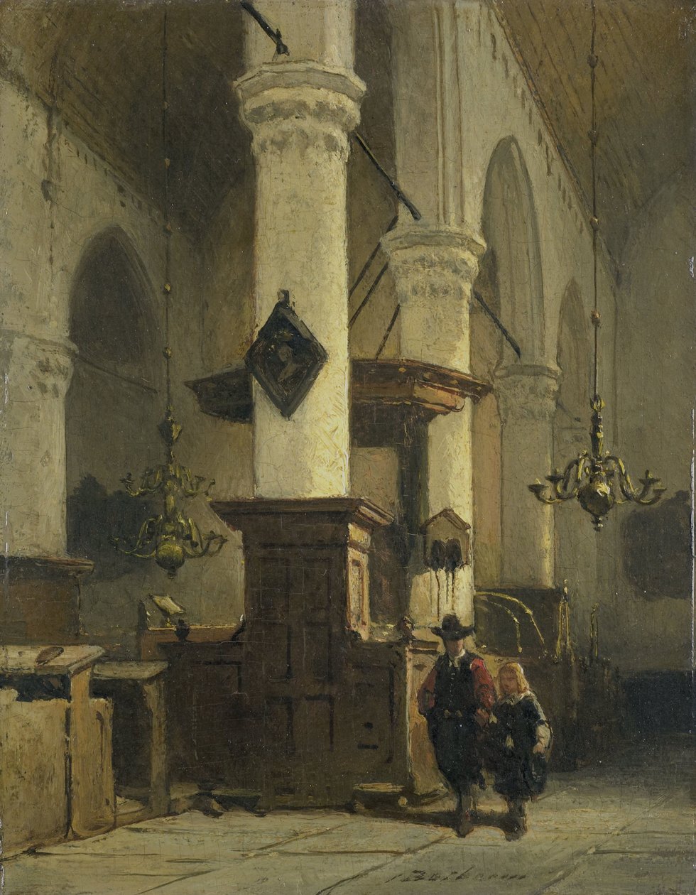 Kirkens interiør av Johannes Bosboom