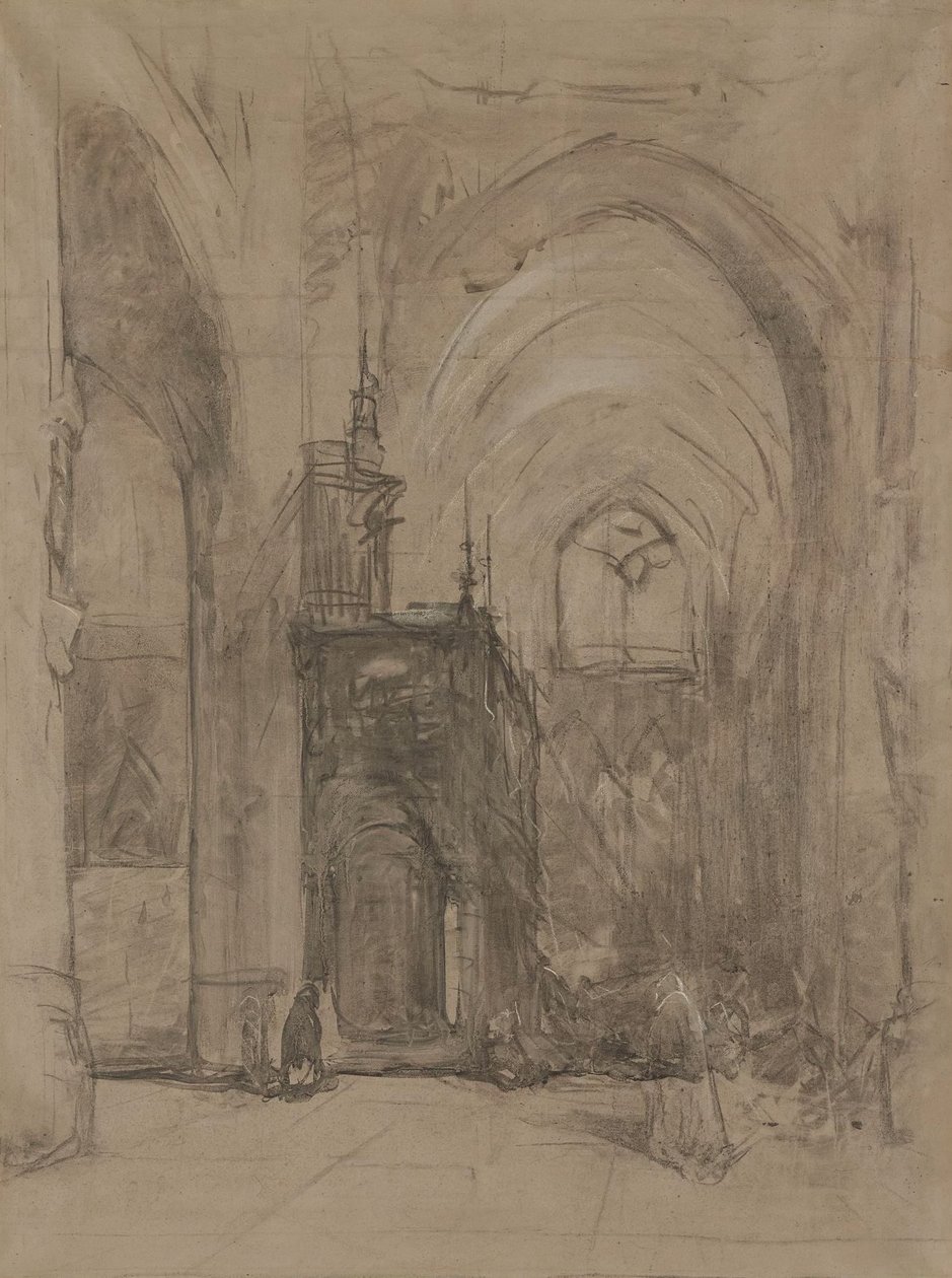 Utsikt over oksalen til St Janskerk i 