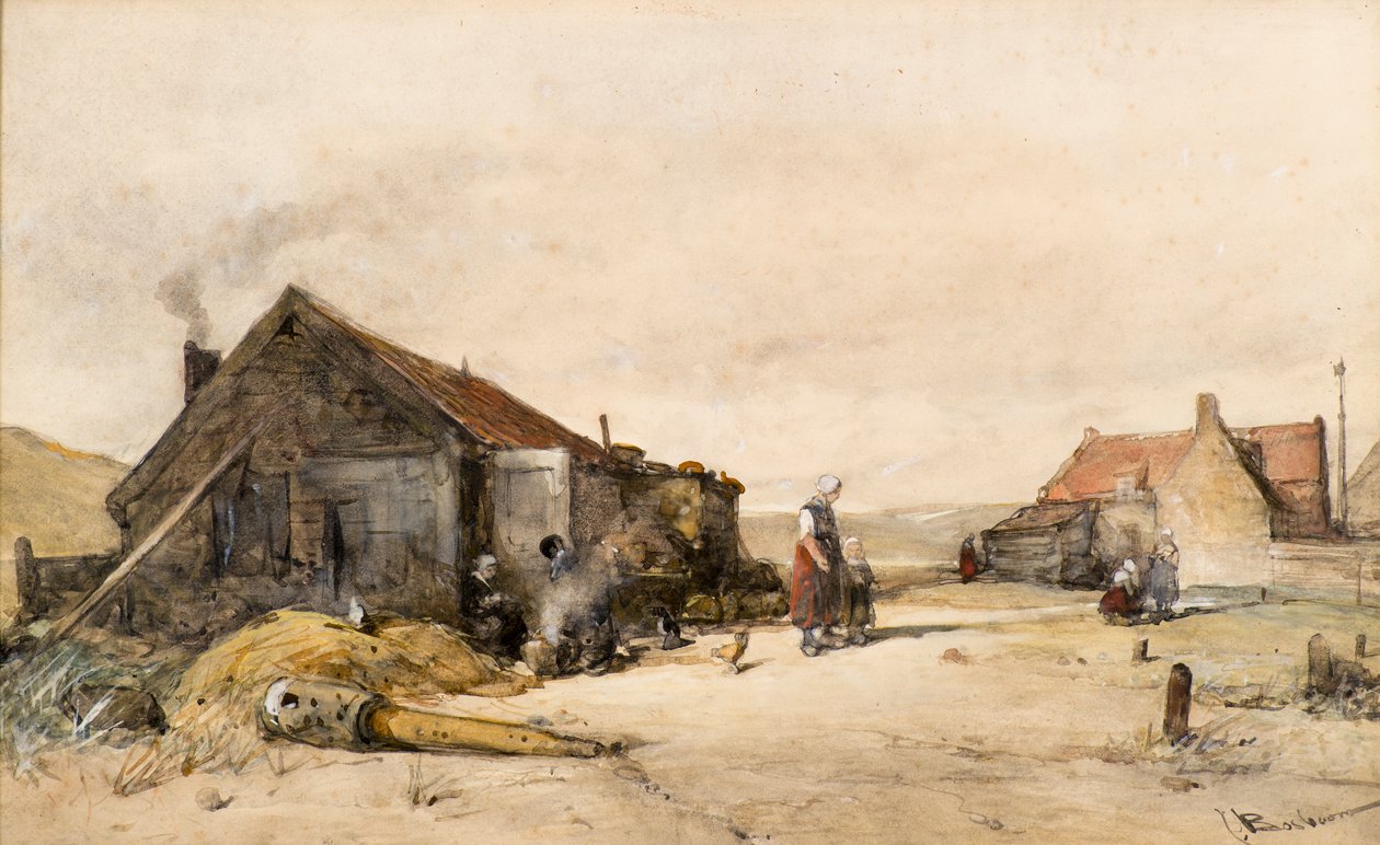 Gamle hus av Johannes Bosboom