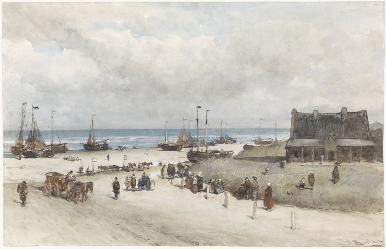 Stranden ved Scheveningen Stranden i Scheveningen av Johannes Bosboom