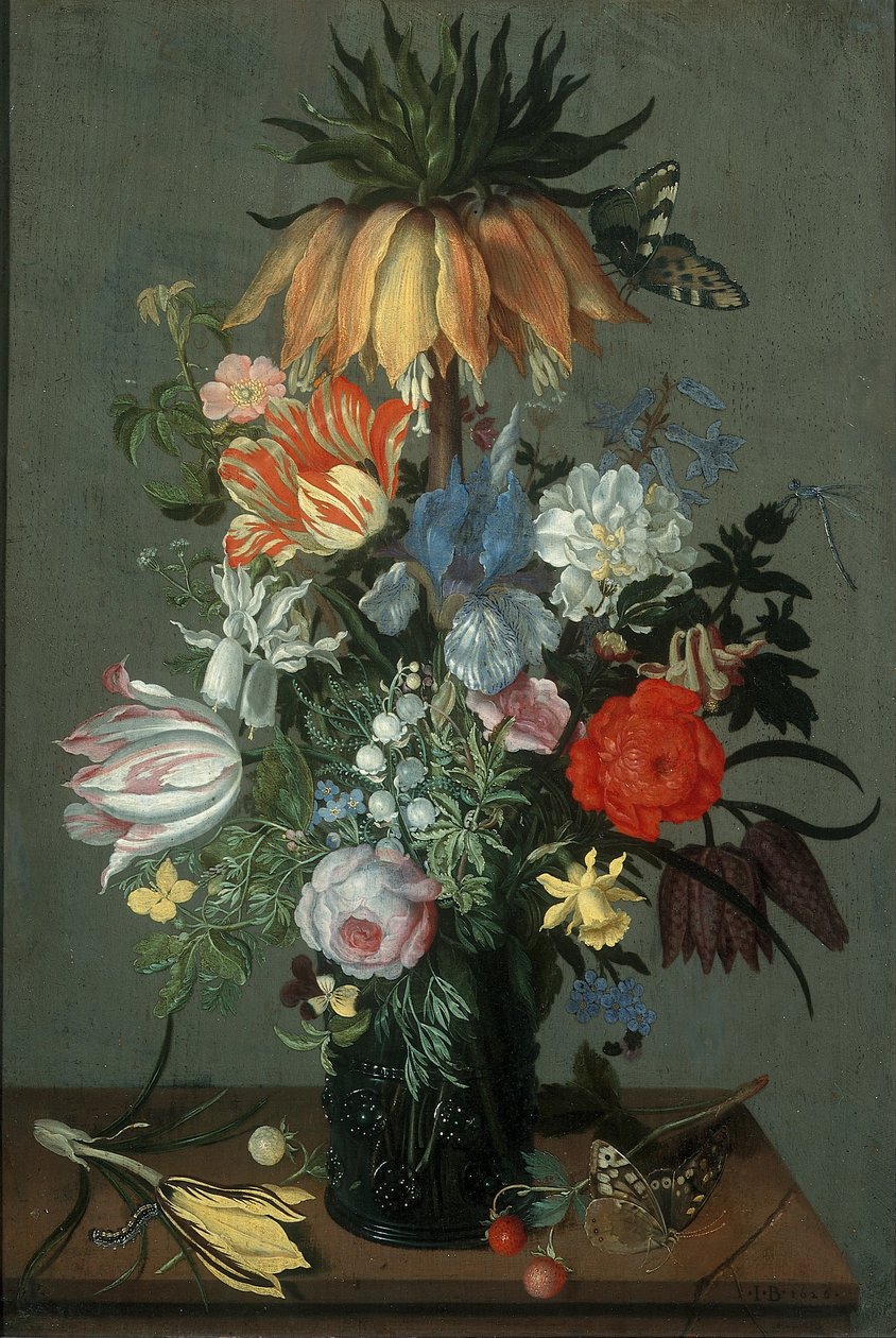 Blomsterstilleben med Crown Imperial, 1626 av Johannes Bosschaert