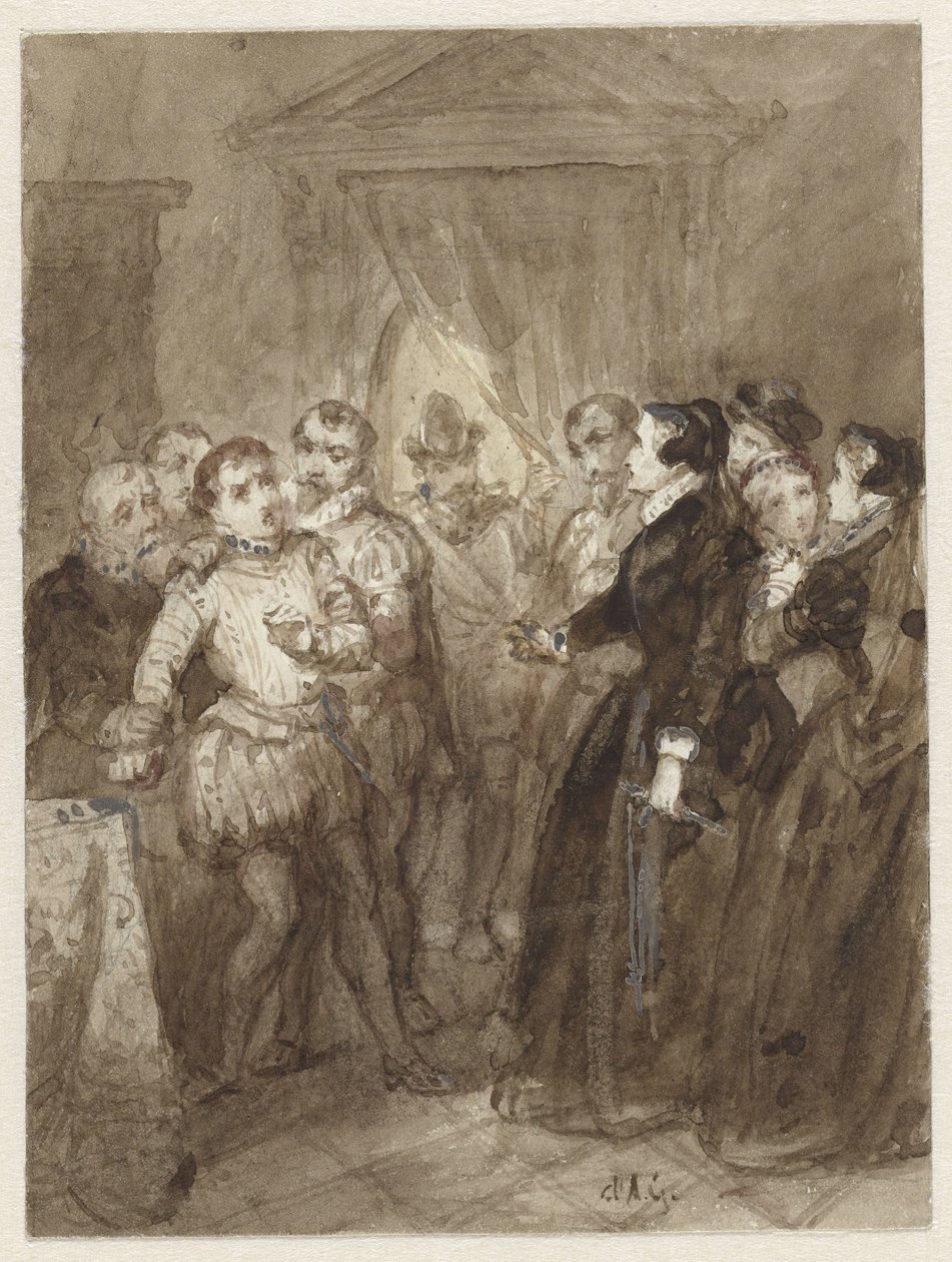 Scene fra åttiårskrigen av Johannes Christiaan d