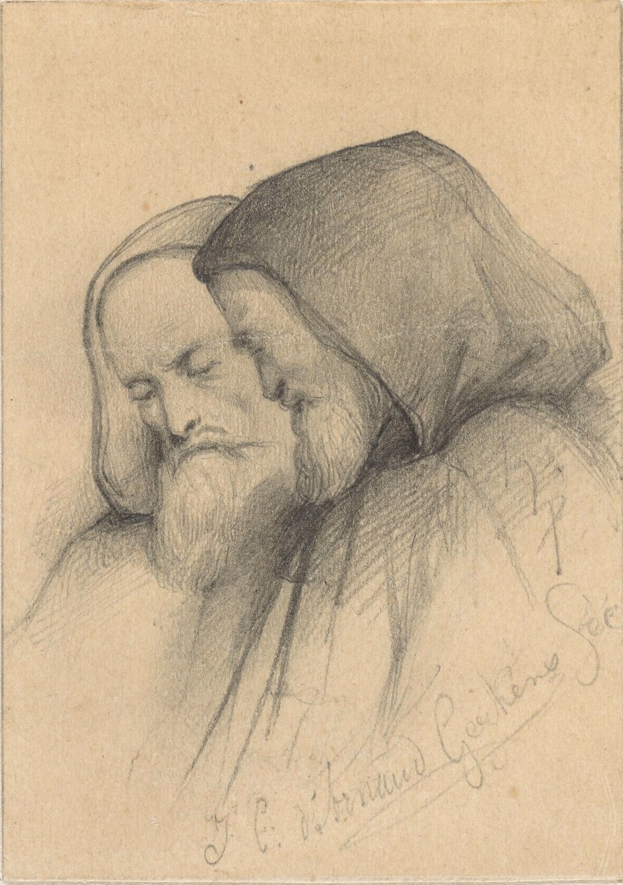 To gamle menn i munkedrakt av Johannes Christiaan d