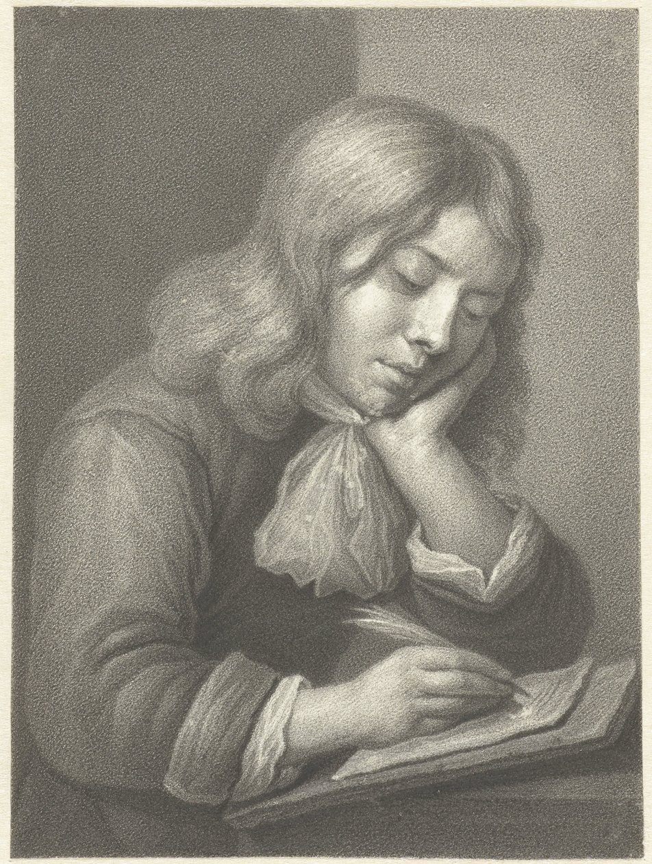skrivende gutt av Johannes Cornelis Mertens