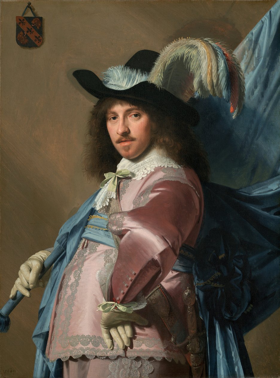 Andries Stilte som fanebærer av Johannes Cornelisz Verspronck