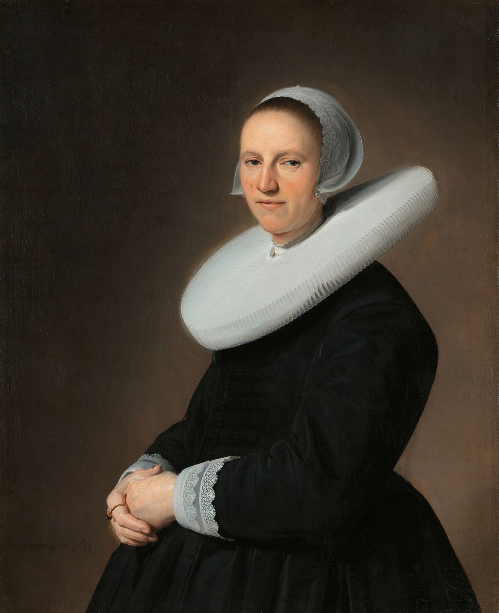 Portrett av Adriana Croes av Johannes Cornelisz. Verspronck